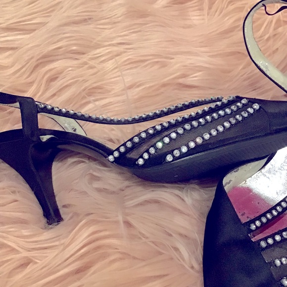 🖤Vintage Jasmin Black Slingback Heel Pumps - Size 7 - rare find - Picture 6 of 8